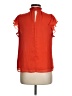 1.State 100% Polyester Solid Orange Short Sleeve Blouse Size M - photo 2