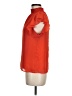 1.State 100% Polyester Solid Orange Short Sleeve Blouse Size M - photo 5