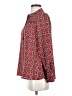 Hazel 100% Polyester Print Red Long Sleeve Blouse Size S - photo 5