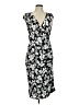 Chaps Print Black Cocktail Dress Size M - photo 1