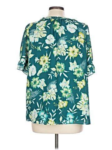 Kaari Blue Short Sleeve Blouse (view 2)