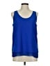 Cooper & Ella 100% Polyester Blue Sleeveless Blouse Size Med (2) - photo 1