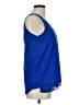 Cooper & Ella 100% Polyester Blue Sleeveless Blouse Size Med (2) - photo 4