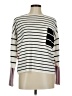Fame and Fortune Stripes White Pullover Sweater Size M - photo 1