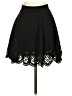 Shein Hearts Black Casual Skirt Size XS - photo 2