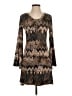 Ariella Chevron-herringbone Brown Casual Dress Size S - photo 1
