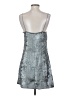 Wild Fable 100% Polyester Metallic Silver Cocktail Dress Size S - photo 2