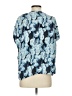 Jigsaw 100% Silk Blue Short Sleeve Silk Top Size XS - photo 2
