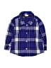 Baby Gap 100% Cotton Plaid Blue Long Sleeve Button-Down Shirt Size 18-24 mo - photo 1