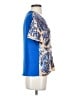 Tracy Reese for Neiman Marcus + Target 100% Polyester Blue Short Sleeve Blouse Size XS - photo 4