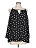 Papillon Blanc Polka Dots Black Sleeveless Blouse Size L - photo 1