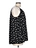 Papillon Blanc Polka Dots Black Sleeveless Blouse Size L - photo 4