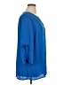 Tacera Blue 3/4 Sleeve Blouse Size XL - photo 4