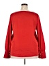Ann Taylor 100% Polyester Red Long Sleeve Blouse Size XXL - photo 2