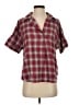 Madewell Plaid Red Short Sleeve Blouse Size XS - photo 1