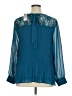 City Chic 100% Polyester Teal Long Sleeve Blouse Size 14 Plus (XS) - photo 2