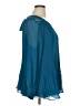 City Chic 100% Polyester Teal Long Sleeve Blouse Size 14 Plus (XS) - photo 4