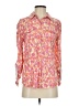Relativity Print Pink Long Sleeve Blouse Size S - photo 1