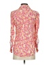 Relativity Print Pink Long Sleeve Blouse Size S - photo 2