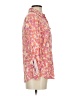Relativity Print Pink Long Sleeve Blouse Size S - photo 4