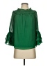 CeCe 100% Polyester Green 3/4 Sleeve Blouse Size S - photo 1