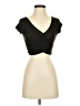 Shein Black Short Sleeve Top Size XS - photo 1