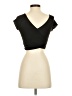 Shein Black Short Sleeve Top Size XS - photo 2
