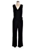 NY Collection Solid Black Jumpsuit Size L - photo 1