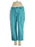 Capri Color Block Teal Jeans Size 0 - photo 1