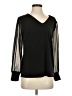 Calvin Klein Black Long Sleeve Blouse Size S - photo 1