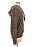 Sundry Animal Print Brown Pullover Hoodie Size Med (2) - photo 4