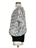 Thyme 100% Polyester Silver Short Sleeve Blouse Size S - photo 5