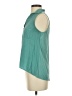 Splendid 100% Rayon Teal Sleeveless Button-Down Shirt Size XS - photo 5