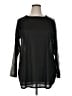 P & Rose Black Long Sleeve Blouse Size XL - photo 1
