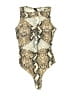 Windsor Animal Print Ivory Tan Bodysuit Size S - photo 1