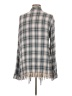 Willow & Clay 100% Rayon Plaid Gray Kimono Size M - photo 2