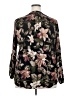 Well Worn Floral Black Long Sleeve Blouse Size 2X - photo 2