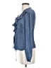 1.State 100% Polyester Blue Long Sleeve Blouse Size S - photo 5