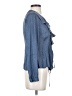 1.State 100% Polyester Blue Long Sleeve Blouse Size S - photo 4