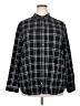 Jachs Girlfriend Plaid Black Long Sleeve Button-Down Shirt Size XXL - photo 1