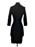 Bebe Solid Black Cocktail Dress Size S - photo 2