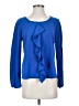 Pearl 100% Polyester Blue Long Sleeve Blouse Size S - photo 1