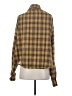 Shein Plaid Yellow Long Sleeve Blouse Size S - photo 2