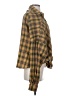 Shein Plaid Yellow Long Sleeve Blouse Size S - photo 4