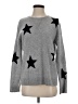 Saks Fifth Avenue Stars Silver Gray Pullover Sweater Size 1 - photo 1