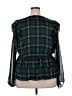 Torrid 100% Polyester Green 3/4 Sleeve Blouse Size 2X Plus (2) - photo 2