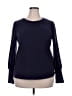 LC Lauren Conrad Blue Long Sleeve Top Size XXL - photo 1