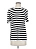 Shein Stripes Silver Short Sleeve T-Shirt Size S - photo 1