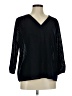 Ann Taylor Factory 100% Polyester Black 3/4 Sleeve Blouse Size M - photo 1