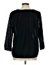 Ann Taylor Factory 100% Polyester Black 3/4 Sleeve Blouse Size M - photo 2